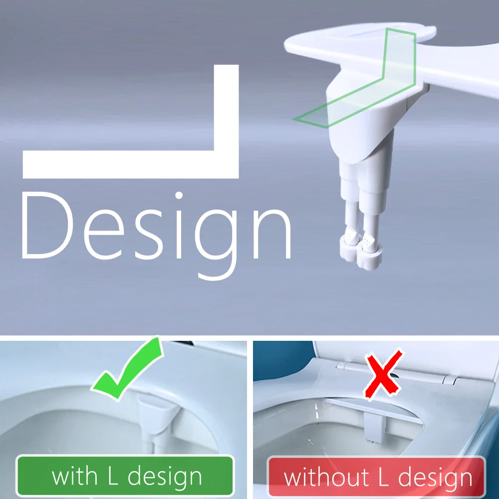Bidet Toilet Seat Bidet Attachment  Sprayer Nozzle Self Cleaning Japanese Non-electric Bidet Feminine And Rear Wash bidets thumbnail 4