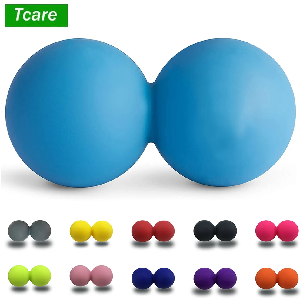 Tcare Peanut Massage Ball - Double Lacrosse Massage Ball & Mobility Ball for Physical Therapy - Deep Tissue Massage Tool Unisex