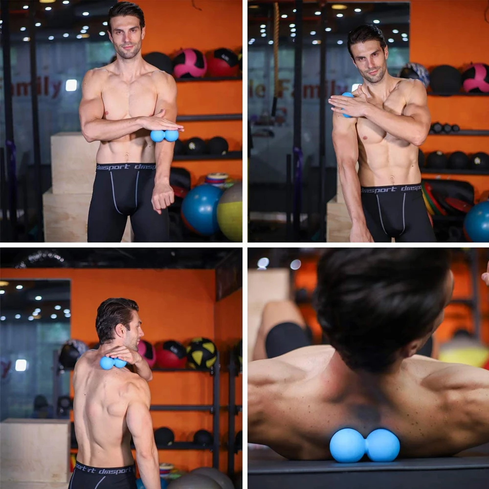 Tcare Peanut Massage Ball - Double Lacrosse Massage Ball & Mobility Ball for Physical Therapy - Deep Tissue Massage Tool Unisex thumbnail 6