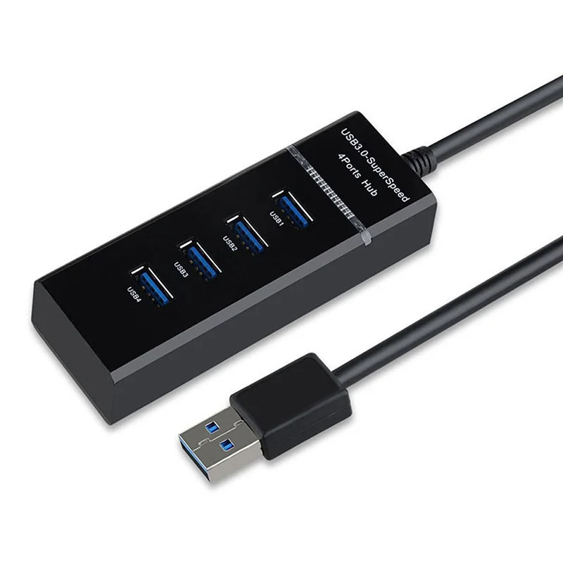 USB 3.0 4/7 Ports Hub Splitter Adapter Cable length 30/120cm For Desktop PC Mac Laptop Keyboard mouse 2TB Mobile hard disk thumbnail 6