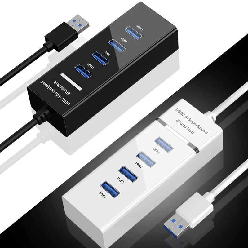 USB 3.0 4/7 Ports Hub Splitter Adapter Cable length 30/120cm For Desktop PC Mac Laptop Keyboard mouse 2TB Mobile hard disk thumbnail 4