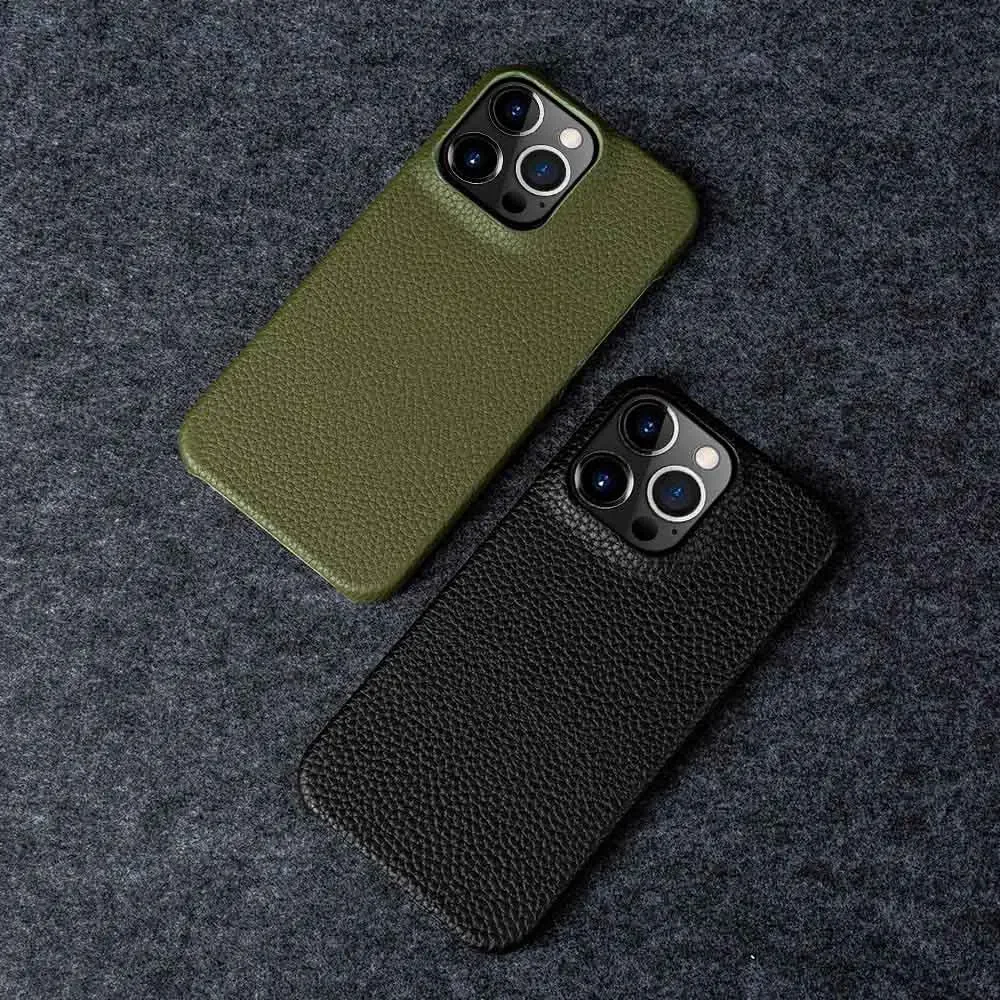 For iphone 14 Pro Max Case Luxury Genuine Leather Cover Business Phone Cases Back Cover For iphone 13 15Pro 11 12 XR XSMax Coque thumbnail 3
