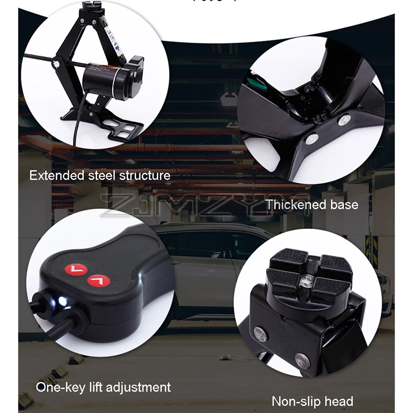 12V 2T Car Jack Electric Jack Lifting Portable Machinisms Lift Jack Wheel Disassembly Aids Auto Repair Tools thumbnail 2