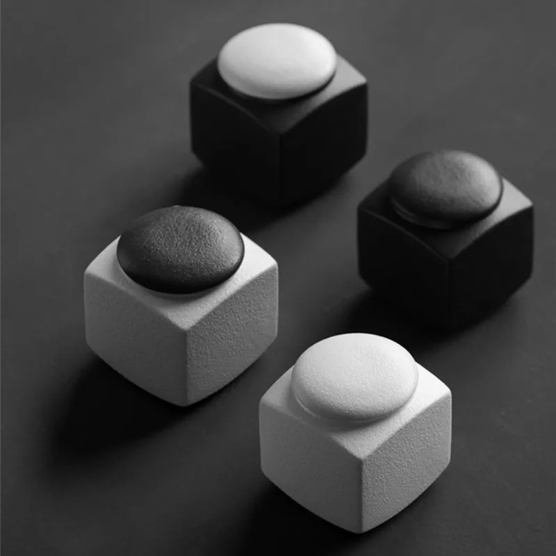 Black/White Funeral Ashes Jar Urn For Human Cremation Pet Ashes Holder Ceramic Keepsake Pal Ashes Urns Casket Seal Storage Jar thumbnail 6