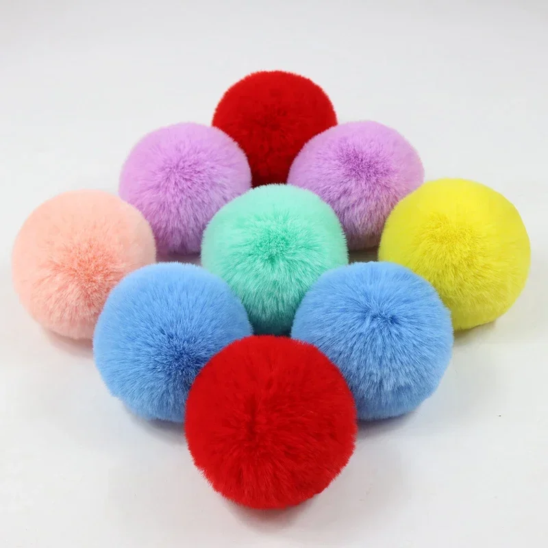 Pompom 5cm 6cm 8cm Fluffy Fur Ball Soft Pompon DIY Pompons For Keychain Sewing On Scarf Hats Shoes Apparel Craft Supplies thumbnail 3