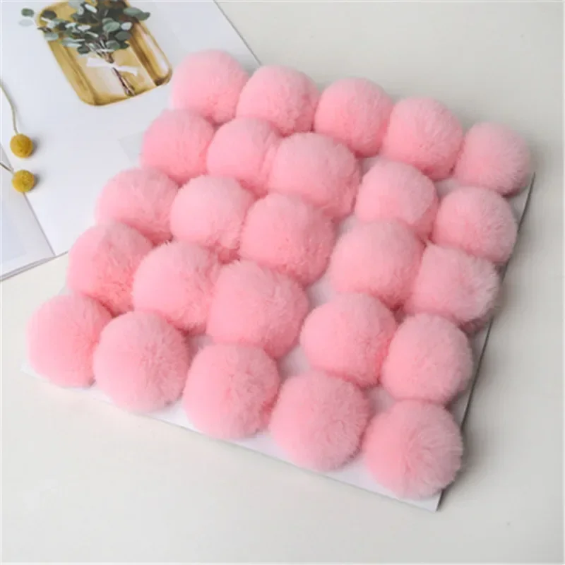 Pompom 5cm 6cm 8cm Fluffy Fur Ball Soft Pompon DIY Pompons For Keychain Sewing On Scarf Hats Shoes Apparel Craft Supplies thumbnail 4