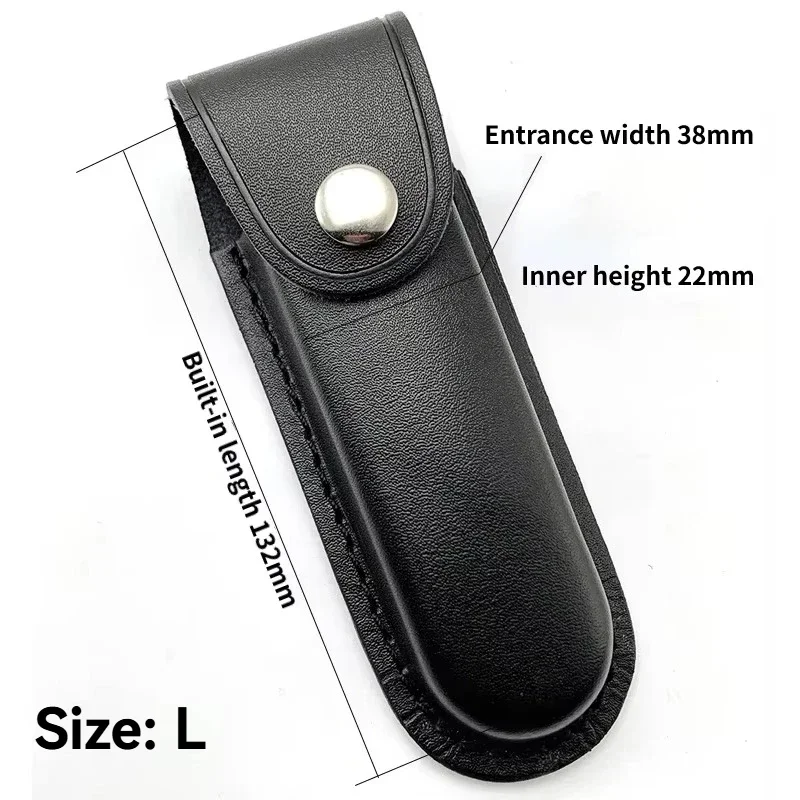 1PC Fold Knife Cover Tool Flashlight Belt Loop Case Holder Leather or Cloth Sheath Pocket Hunt Camp Outdoor Hiking Equipment thumbnail 5
