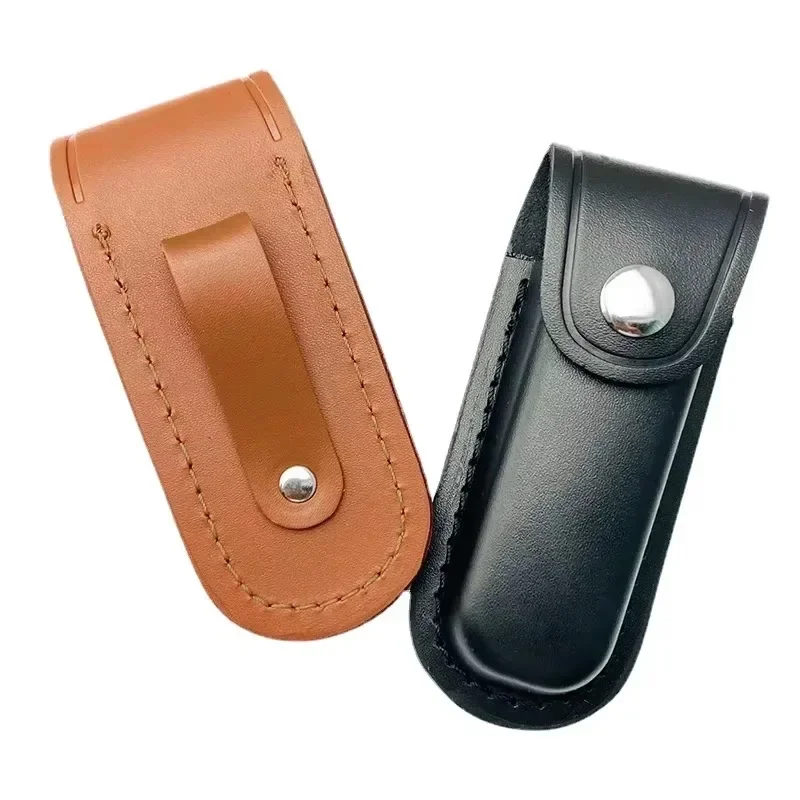 1PC Fold Knife Cover Tool Flashlight Belt Loop Case Holder Leather or Cloth Sheath Pocket Hunt Camp Outdoor Hiking Equipment thumbnail 2