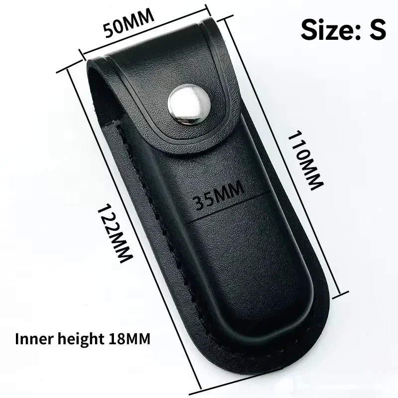 1PC Fold Knife Cover Tool Flashlight Belt Loop Case Holder Leather or Cloth Sheath Pocket Hunt Camp Outdoor Hiking Equipment thumbnail 4
