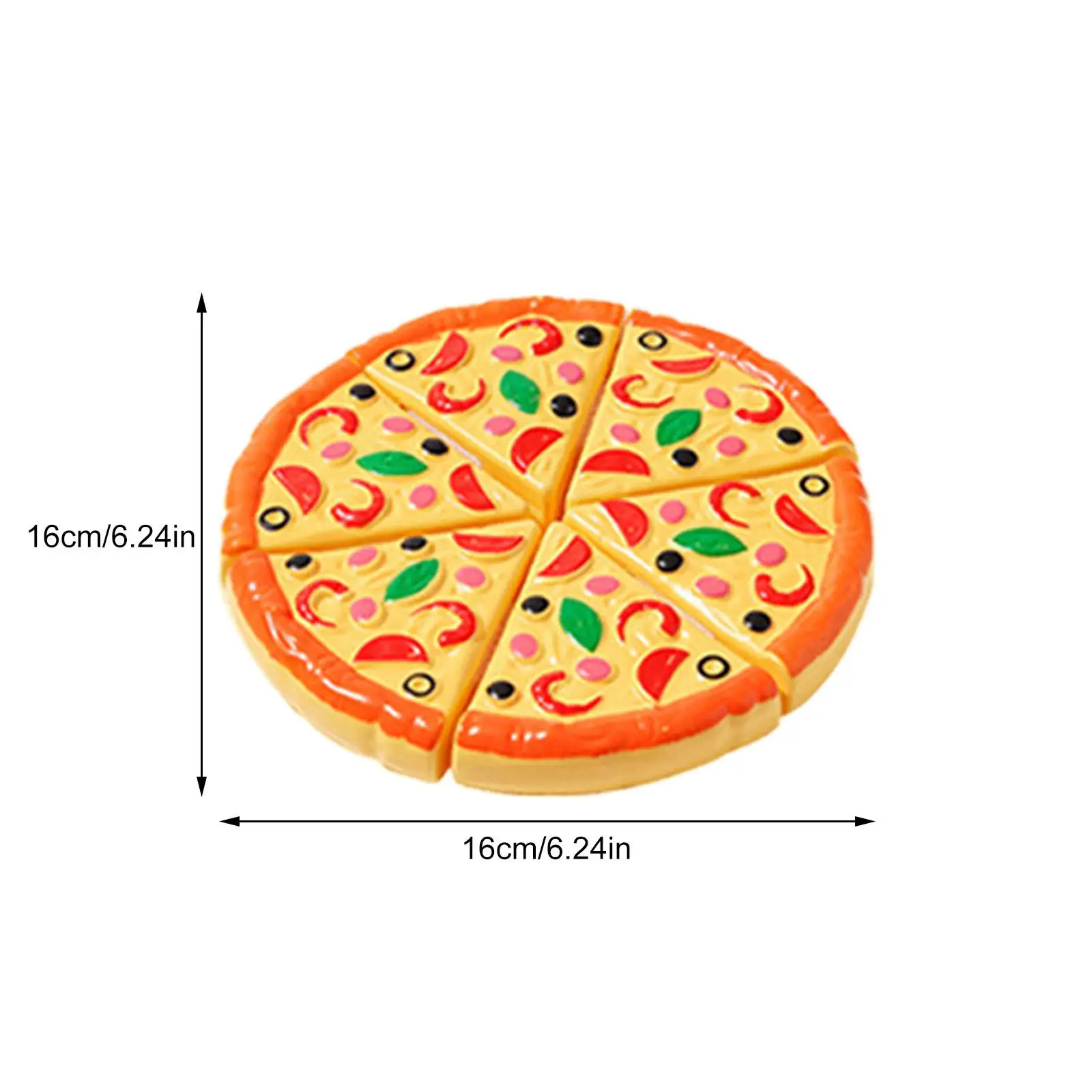 Kids Pizza Cutting Toy Simulation Plastic Pizza Dinette Child Toy Kitchen Pretend Play Food Cooking Kitchen Toys for Girls Kids thumbnail 5
