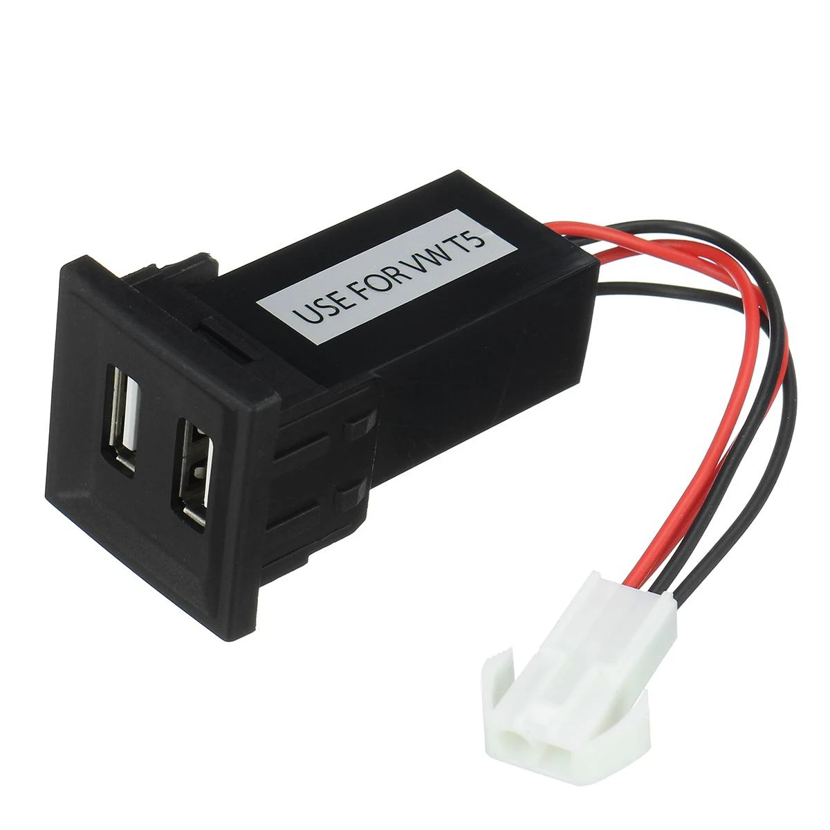 5V 2.1A Dual USB Car Charger Socket Power Inverter Adapter for VW Transporter T5 2003-2009 thumbnail 3