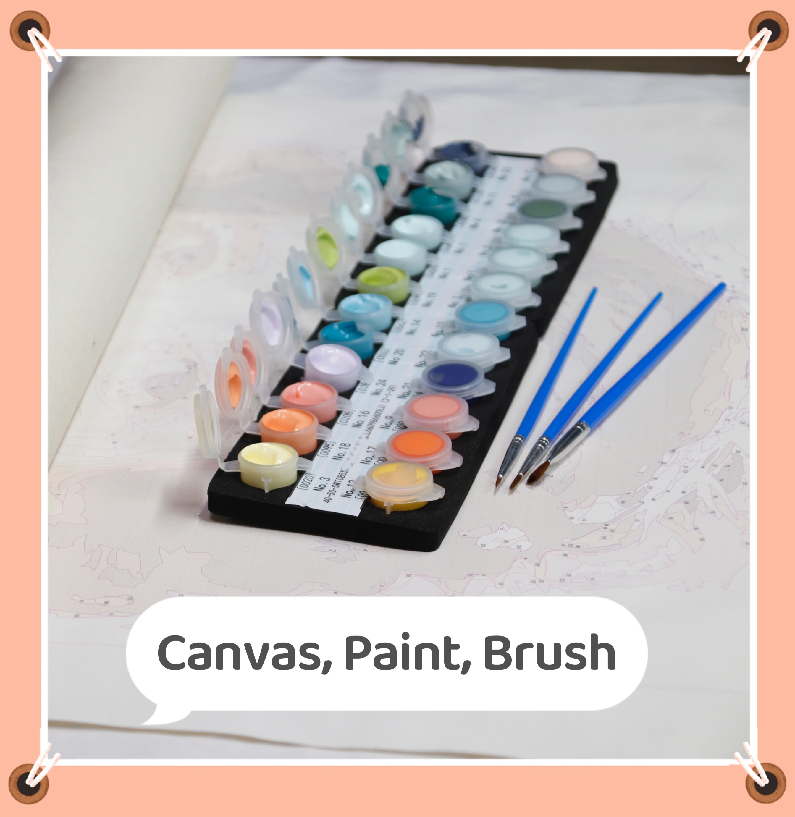 JIATH Personalised Painting By Numbers Dropshipp Color Photo Custom person Animals Family canvas painting Acrylic Paint Diy Gift thumbnail 3