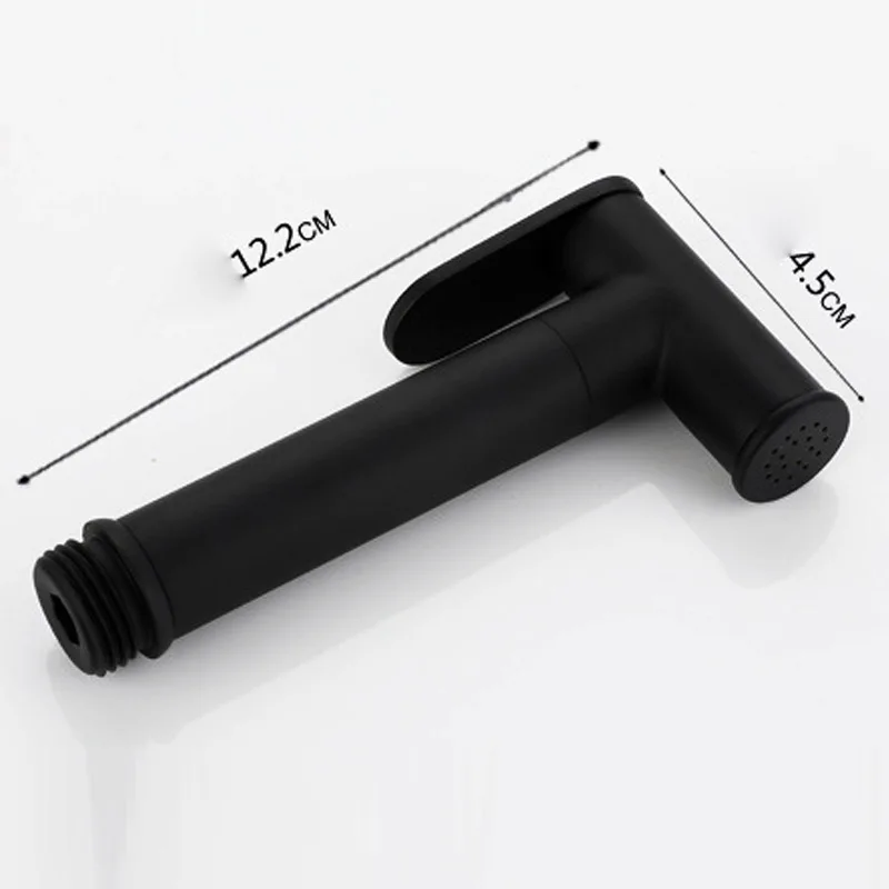 Solid Brass black Bidet Faucet bathroom bidet toilet faucet mixer hygienic shower clean muslim shower portable bidet gun sprayer thumbnail 2