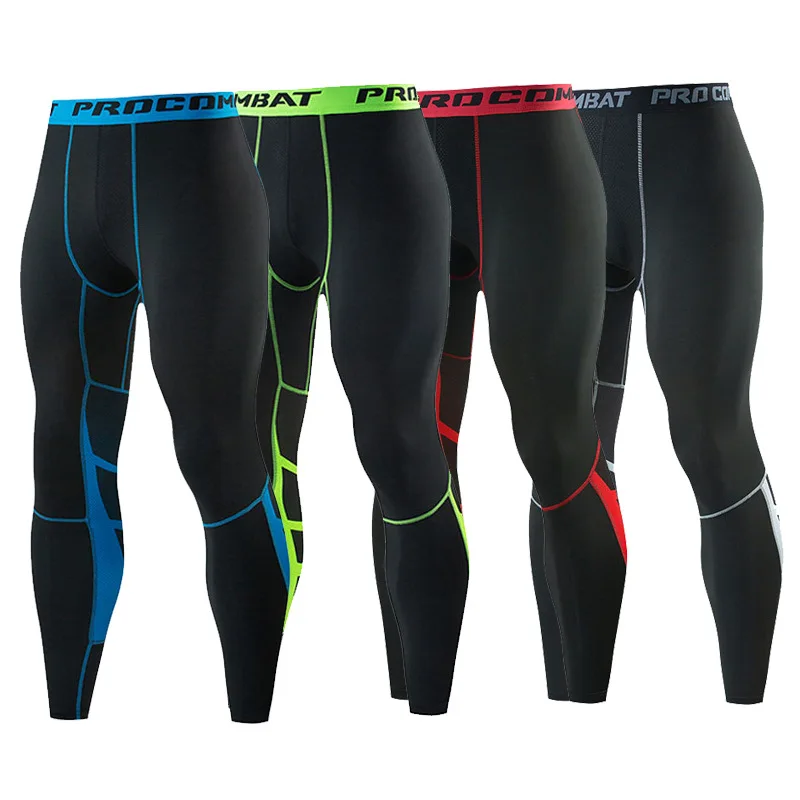 Men's Sports Pants Running Compression Tights Cropped Trousers Quick Dry Legging Fitness Outdoor Gym Jogging Elastic Shorts thumbnail 5