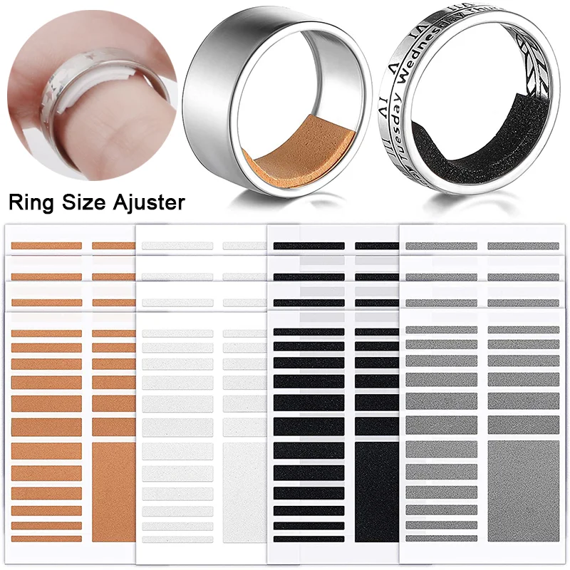 Silicone Invisible Sticker Ring Size Adjust for Loose Rings Transparent White Finger Ring Size Resizer Reducer Jewelry Tools