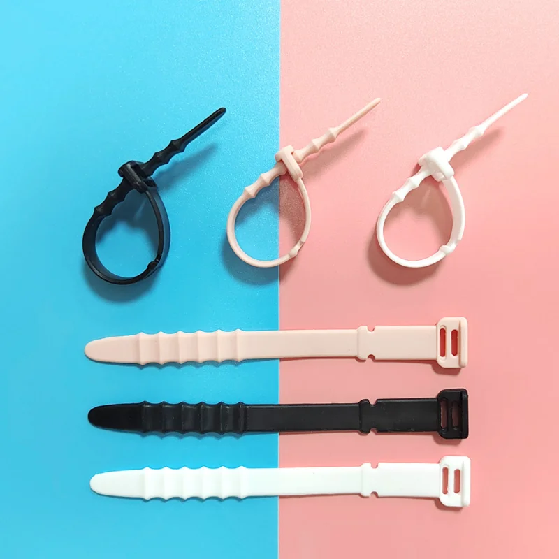 5PCS Silicone Data Wire Cable Organizer Tie Phones Cable Winder Management Buckle Clip for Headphone Charger Cord Holder Strap thumbnail 4