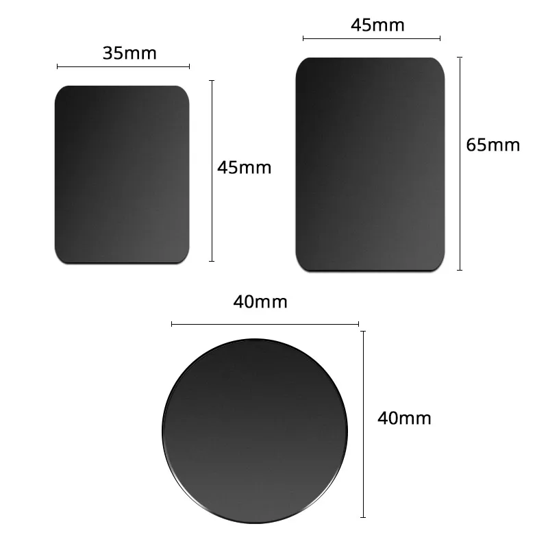 Metal Plate For Car Phone Holder Magnetic Universal Iron Sheet Disk Sticker Mount Mobile Phone Magnet Stand For IPhone thumbnail 2