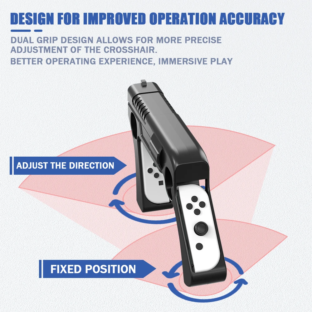 For Nintendo Switch OLED Joycon Splatoon3 Games NS Joy joy-con Controller Induction Peripherals Shooting Gun Grip Accessories thumbnail 4