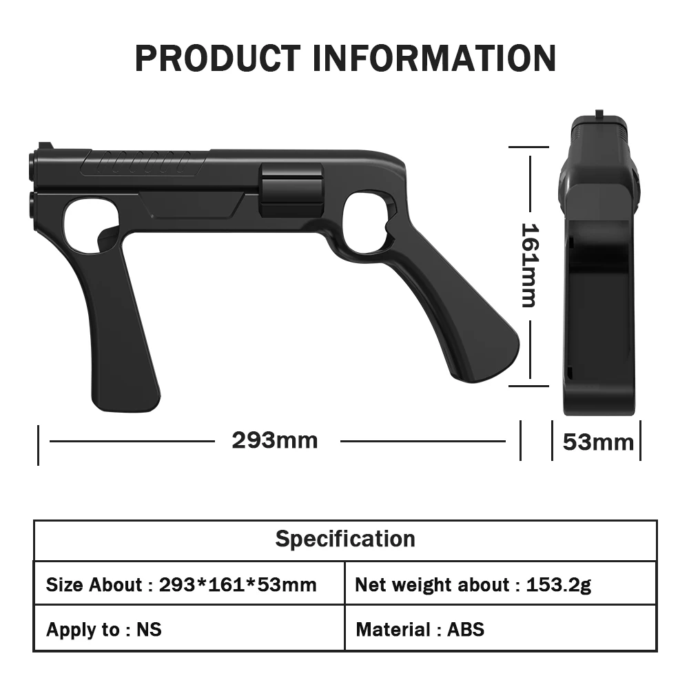 For Nintendo Switch OLED Joycon Splatoon3 Games NS Joy joy-con Controller Induction Peripherals Shooting Gun Grip Accessories thumbnail 5
