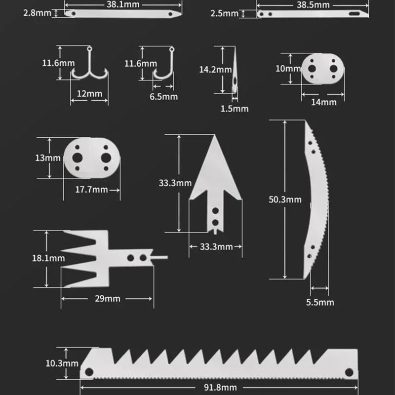 Multifunctional Pocket Tool Survival Card Stainless Steel 22 in 1 Camping Hiking Fishing Hunting Outdoor EDC Survival Equipment thumbnail 5