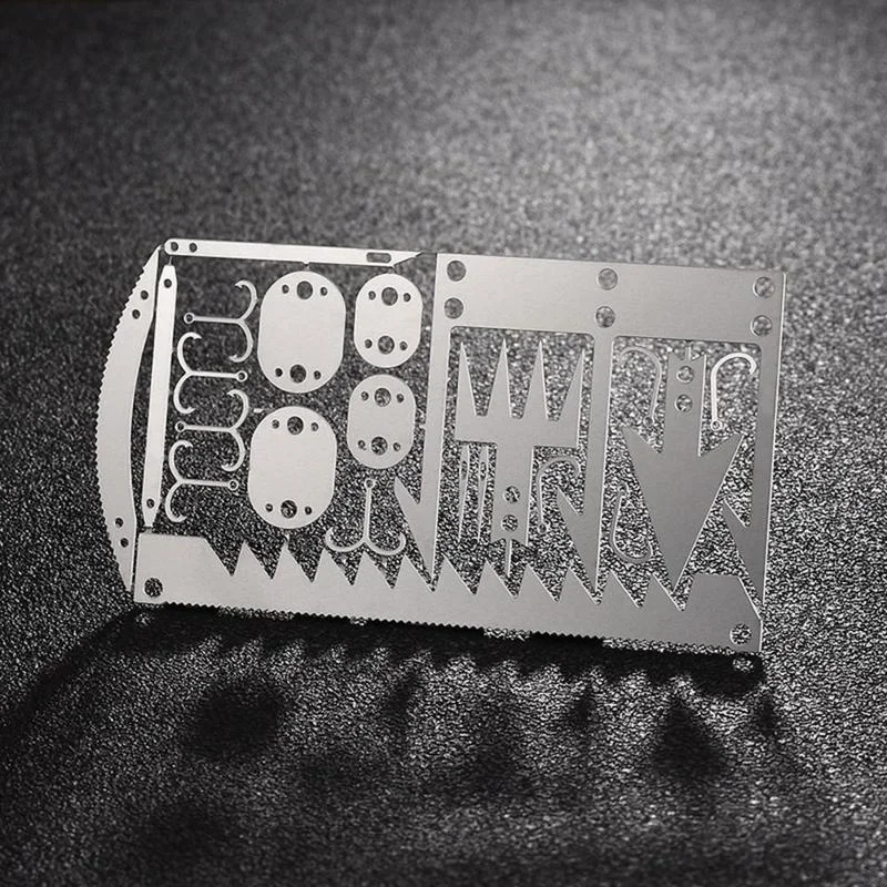 Multifunctional Pocket Tool Survival Card Stainless Steel 22 in 1 Camping Hiking Fishing Hunting Outdoor EDC Survival Equipment thumbnail 3