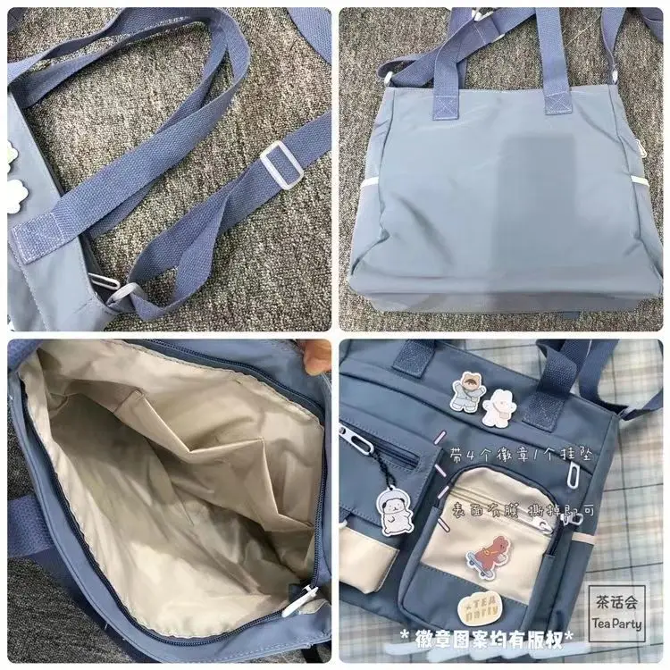 Nylon Waterproof Canvas Women Handbags Shoulder Bag Japanese Ladies Messenger Bag Student School Crossbody Bags for Girl Satchel thumbnail 4