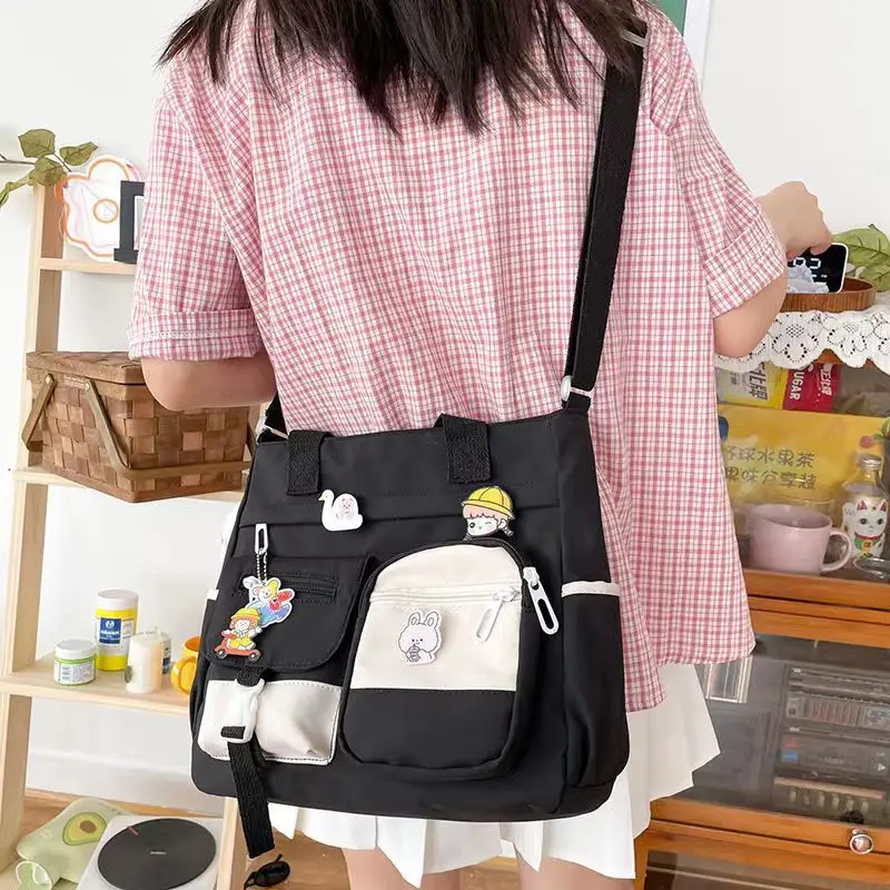 Nylon Waterproof Canvas Women Handbags Shoulder Bag Japanese Ladies Messenger Bag Student School Crossbody Bags for Girl Satchel thumbnail 6