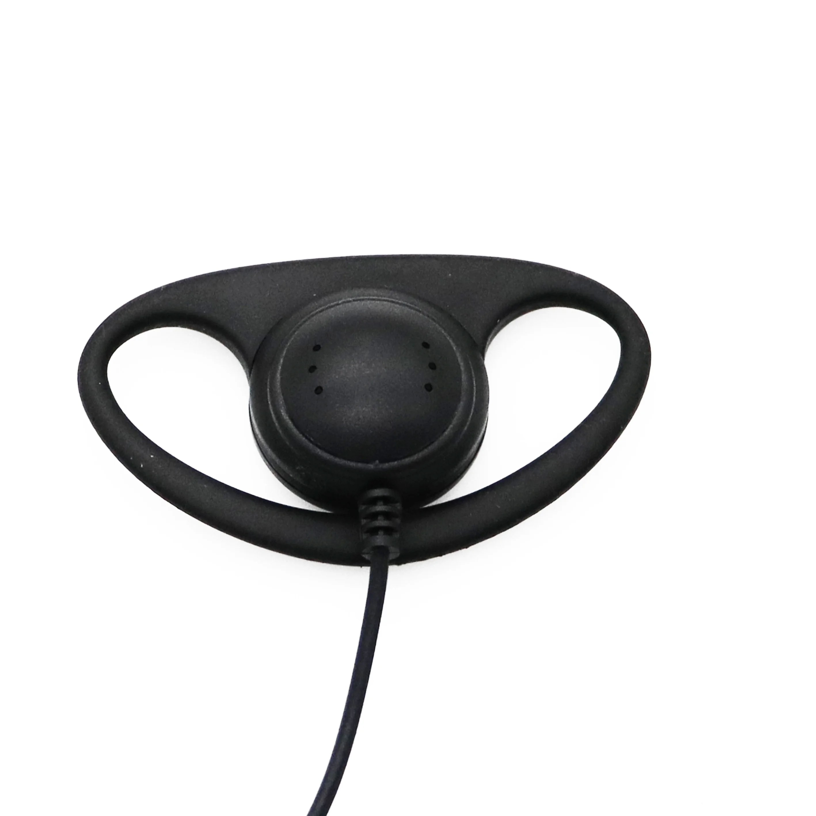 Walkie Talkie D Shape Soft Ear Hook Earpiece 2 Pin PTT with Mic Headset for UV-5R 888S 777S 666S BF Handheld BaoFeng Accessories thumbnail 2