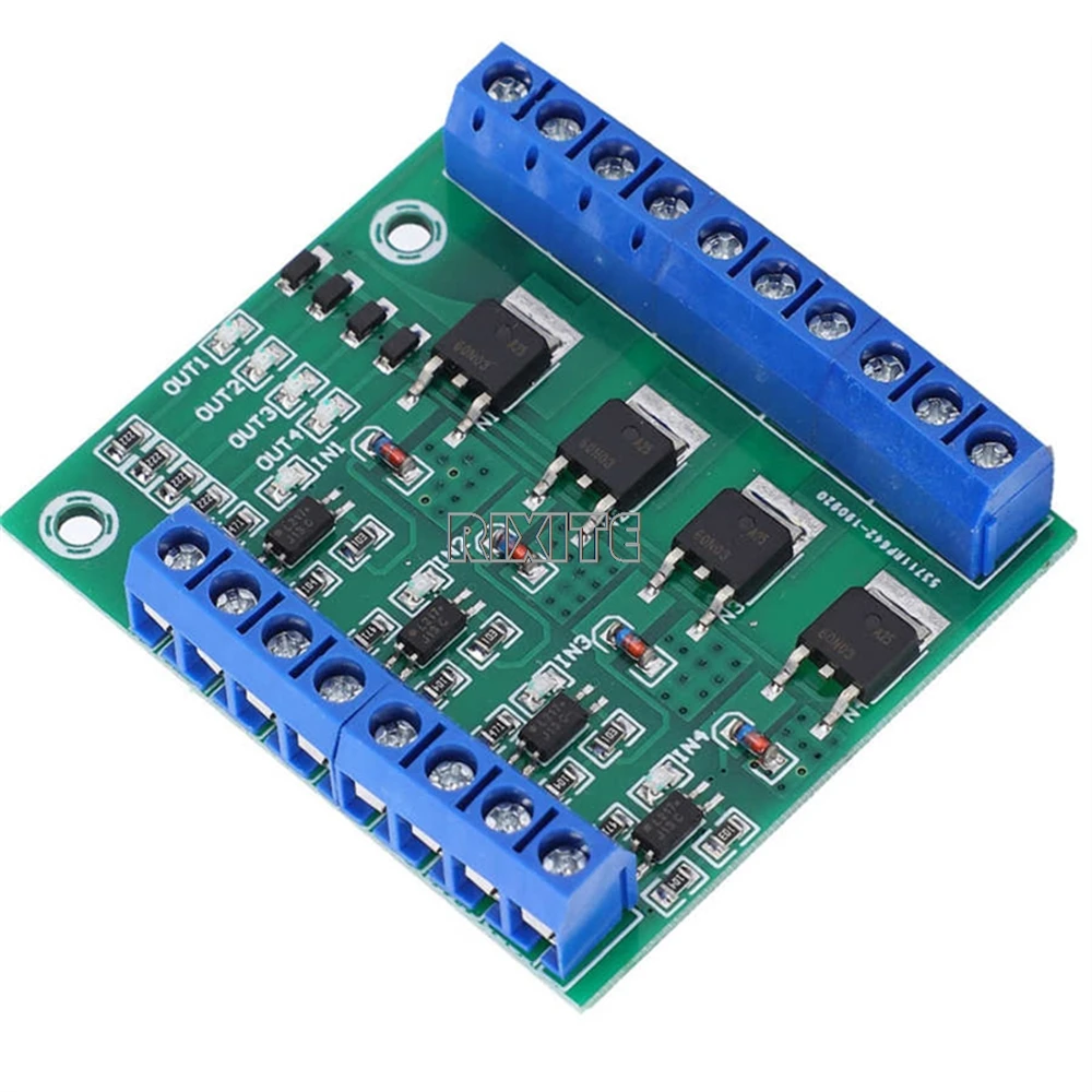 MOS FET F5305S 4 Channels Pulse Trigger Switch Controller PWM Input Steady for Motor LED 4 Way 4ch 4 way Diy Electronic Module thumbnail 2