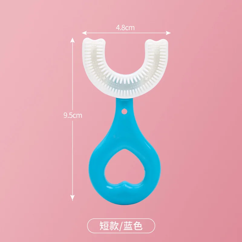 Baby Toothbrush Children 360 Degree U-shaped Child Toothbrush Teethers Baby Brush Silicone Kids Teeth Oral Care Cleaning thumbnail 3