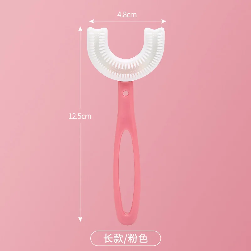 Baby Toothbrush Children 360 Degree U-shaped Child Toothbrush Teethers Baby Brush Silicone Kids Teeth Oral Care Cleaning thumbnail 4