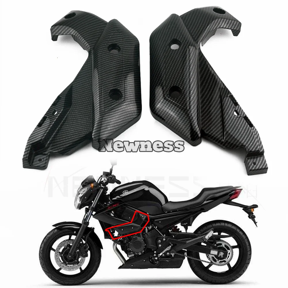 Motorcycle Body Fairings Carbon Front Bracket Side Cover Panel Cowl Fender Fairing For Yamaha XJ6 2009 2010 2011 2012 thumbnail 2