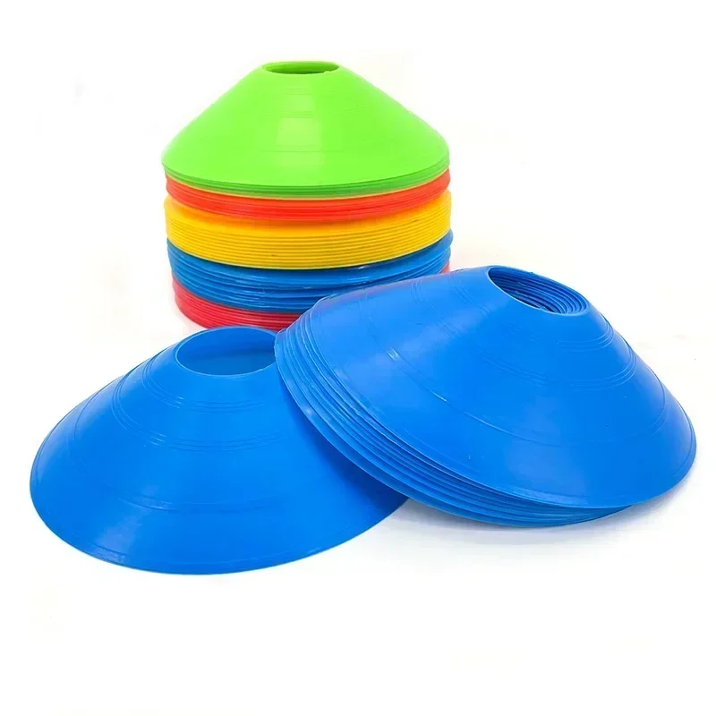 5pcs18CM Sign Bucket 6Inch Barrier Football Road Flat Training Cone Roller Pile Springback Marking Cup Symbol Sports Accessories thumbnail 5