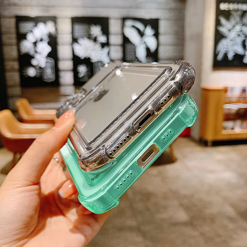 Transparent Case For iPhone 17 Pro Max Case iPhone 16 15 Pro Max 13 14 12 11 7 8 Plus SE Cover Soft Wallet Pocket Card Holder    thumbnail 6