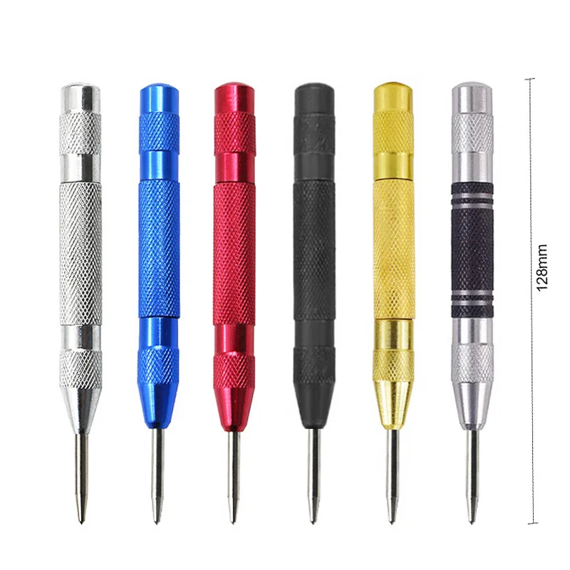 Automatic Centre Punch General Woodworking Metal Drill Adjustable Spring Loaded Automatic Punch Hand Tools for Metal Wood Glass thumbnail 6