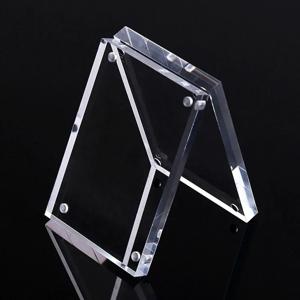1 Pc Transparent Photo Frame Acrylic Magnetic Display Frame Poster Display Stand 3/5mm For Room Desk Home Decoration thumbnail 2