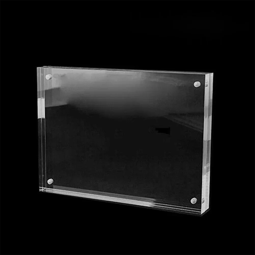 1 Pc Transparent Photo Frame Acrylic Magnetic Display Frame Poster Display Stand 3/5mm For Room Desk Home Decoration thumbnail 4