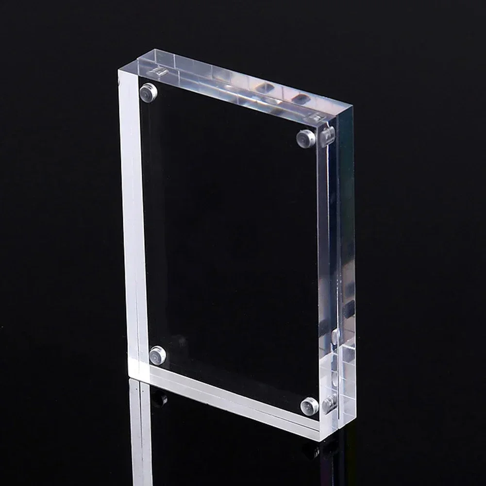 1 Pc Transparent Photo Frame Acrylic Magnetic Display Frame Poster Display Stand 3/5mm For Room Desk Home Decoration thumbnail 3