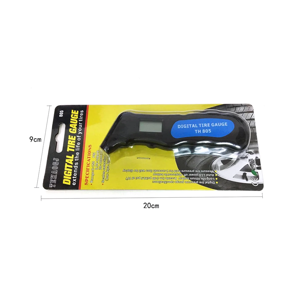 Universal TH805 Digital Car Tire Tyre Air Pressure Gauge Meter LCD Display Tester for Car Truck Motor Bike Manometer Barometers thumbnail 3