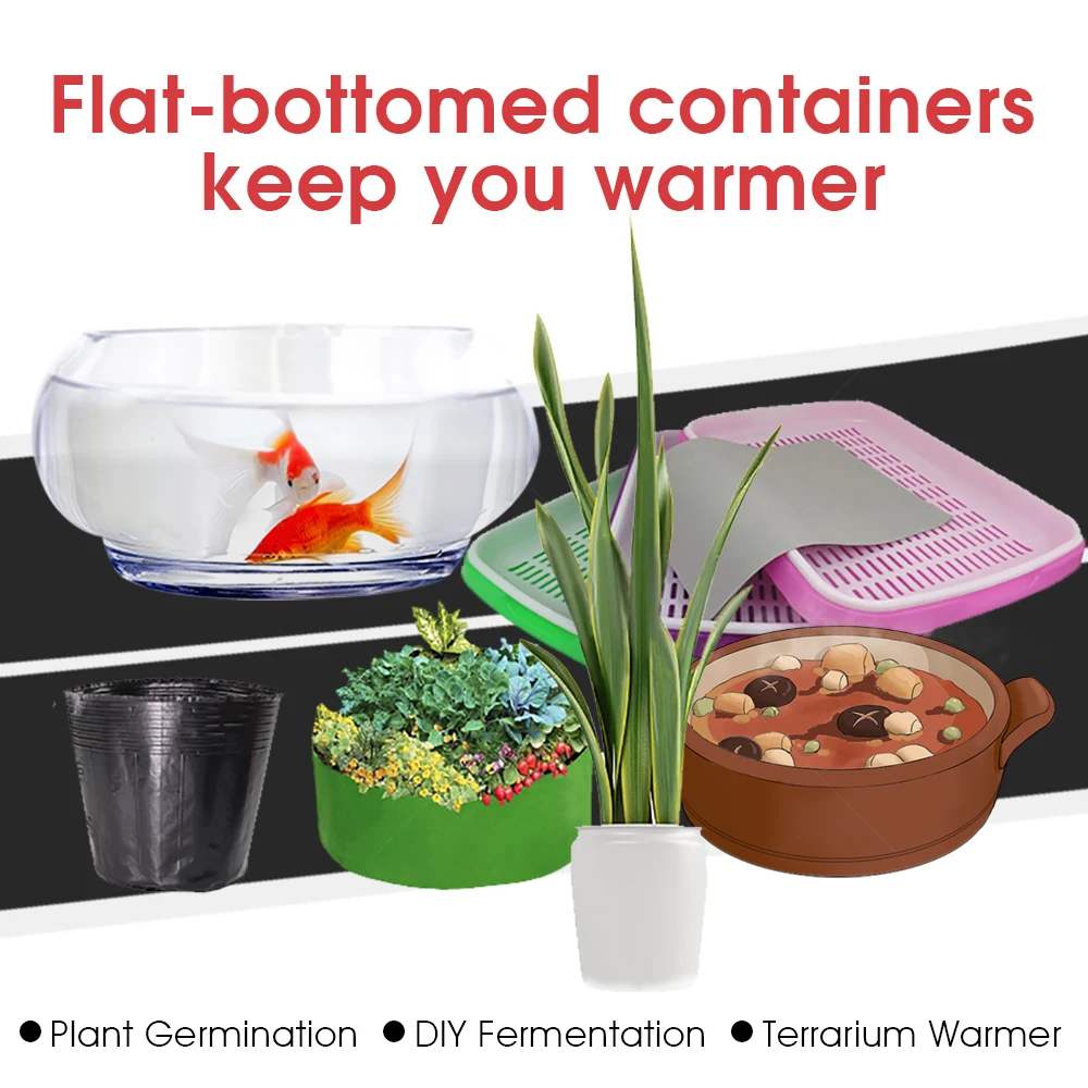 5-35W Plants Warm Heating Pad Terrarium Reptiles Box Ant Farm Heater Mat with Temperature Controller for Indoor Garden Incubator thumbnail 5