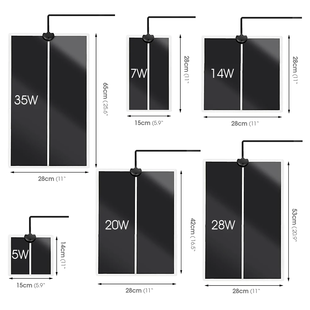 5-35W Plants Warm Heating Pad Terrarium Reptiles Box Ant Farm Heater Mat with Temperature Controller for Indoor Garden Incubator thumbnail 2