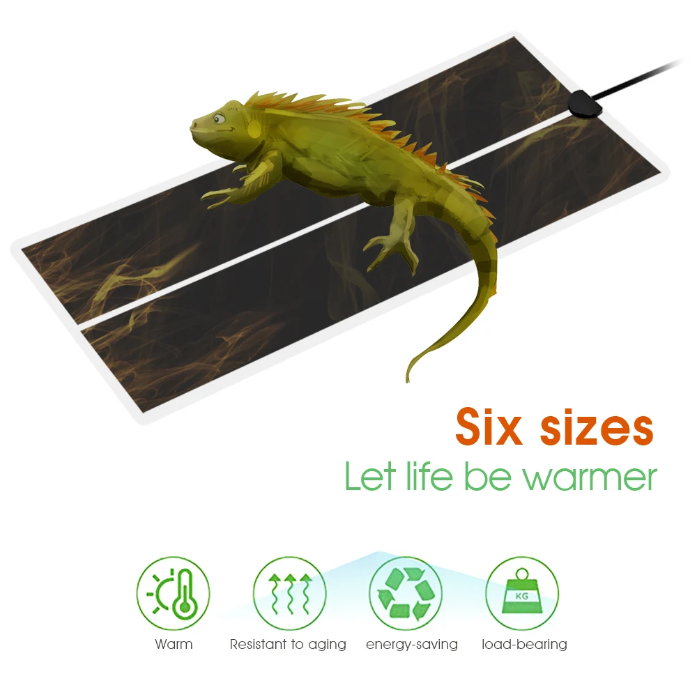 5-35W Plants Warm Heating Pad Terrarium Reptiles Box Ant Farm Heater Mat with Temperature Controller for Indoor Garden Incubator thumbnail 4