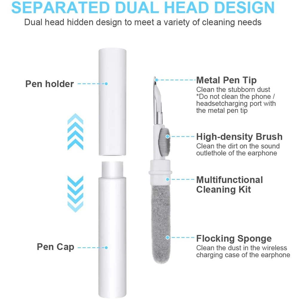 Bluetooth Earphone Cleaning Tools for Airpods Pro 1 2 3 Earbuds Case Cleaning Pen Bursh Kits for Samsung Xiaomi Airdots Huawei thumbnail 4