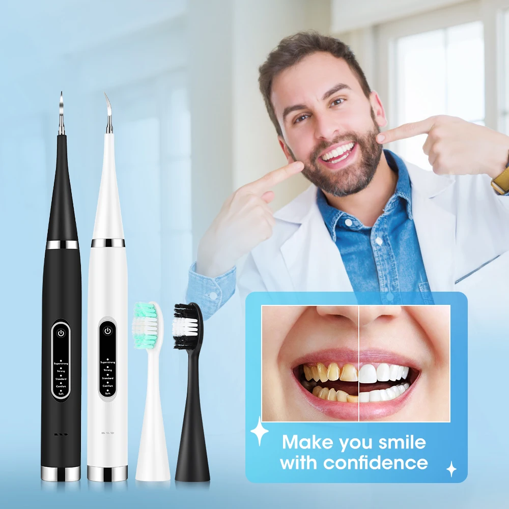 Electric Dental Scaler Calculus Remover Teeth Plaque Cleaner Teeth Whitening Dental Stone Removal 1pc Toothbrush head Oral Care thumbnail 2