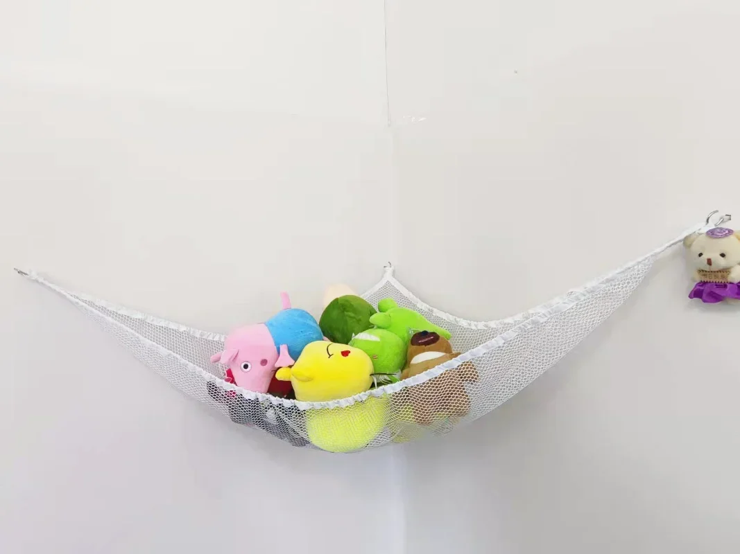 S/M/L Cute Children Bedroom Toys Hammock Net Stuffed Animals Toys Hammock Net Organize Storage Mesh Holder swing Storage Boxes thumbnail 4