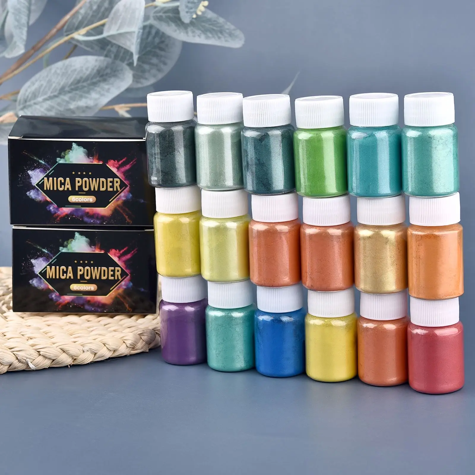 6 Colors/Set Pearl Powder Pigment DIY Epoxy Resin Mold Colorant Dye  Mineral Powder Epoxy Resin Dye Pearl Pigment Glitter Crafts thumbnail 4