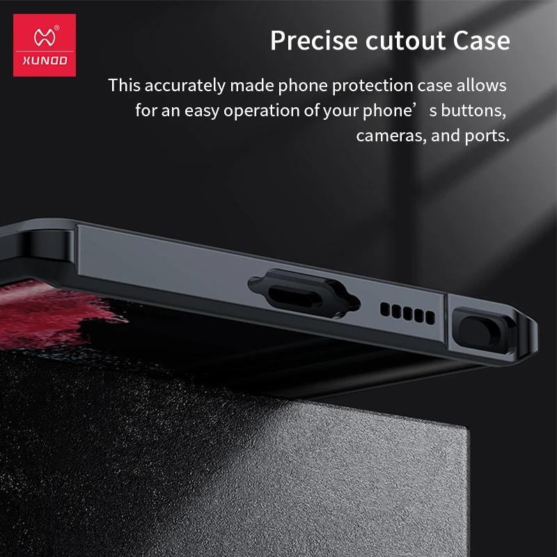 Xundd For Samsung Galaxy S24 S25 S26 Ultra Case For S25 S23 Plus S21 Ultra FE Airbag Shockproof Shell PC&TPU Back Clear Cover thumbnail 5