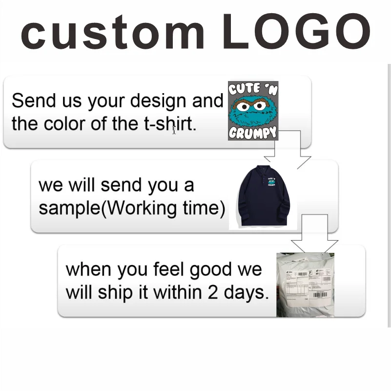 Men's Polo Shirts Sportswear Casual Long Sleeve Tops Customized Embroidery Printing Logo Fashion Clothing Lapel Top 4xl thumbnail 6
