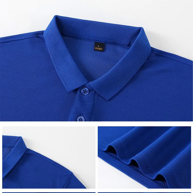 Men's Polo Shirts Sportswear Casual Long Sleeve Tops Customized Embroidery Printing Logo Fashion Clothing Lapel Top 4xl thumbnail 5