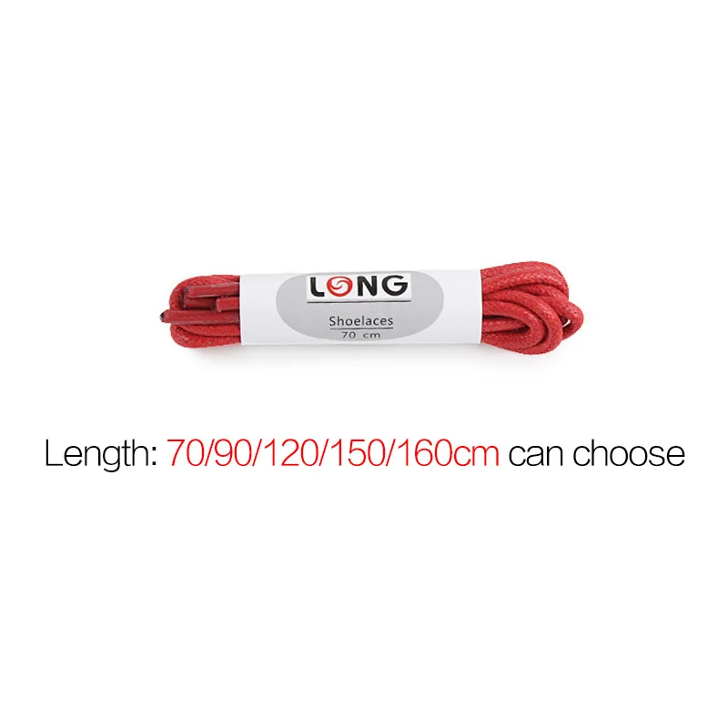 70/90/120/150/160CM Waxed Cotton Round Shoe laces Leather Shoes lace Waterproof ShoeLaces Men Boots Shoelace Shoestring thumbnail 2